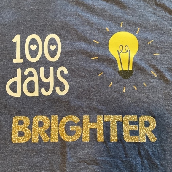 100th Day of School Shirt Size Small in Like New Condition - Picture 2 of 3